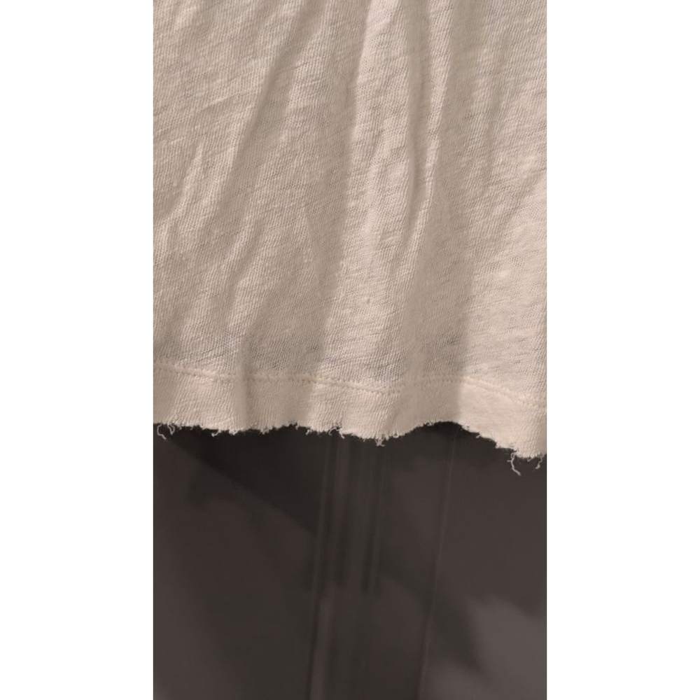 Women's Free People M Long Sleeve Ombre Green White Tee - Picture 7 of 13
